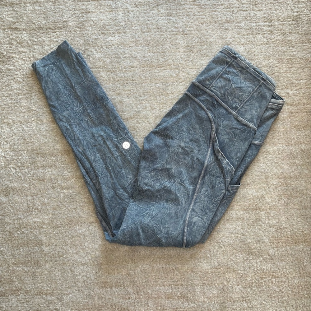 Grey Lululemon Leggings - Size 4